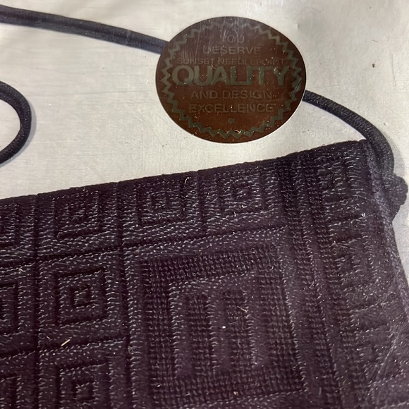 Vintage needlepoint kit “BLACK MONOGRAMMED PURSE” - Picture 3 of 8